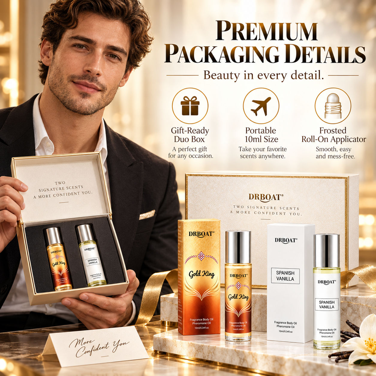 Men Duo Roll-on Perfume Oil Ki - Perfume Alcohol Fragrance 评论和价格